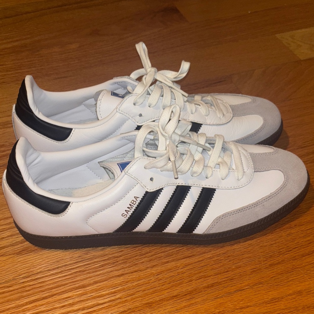 Adidas Samba White and Black Sneakers